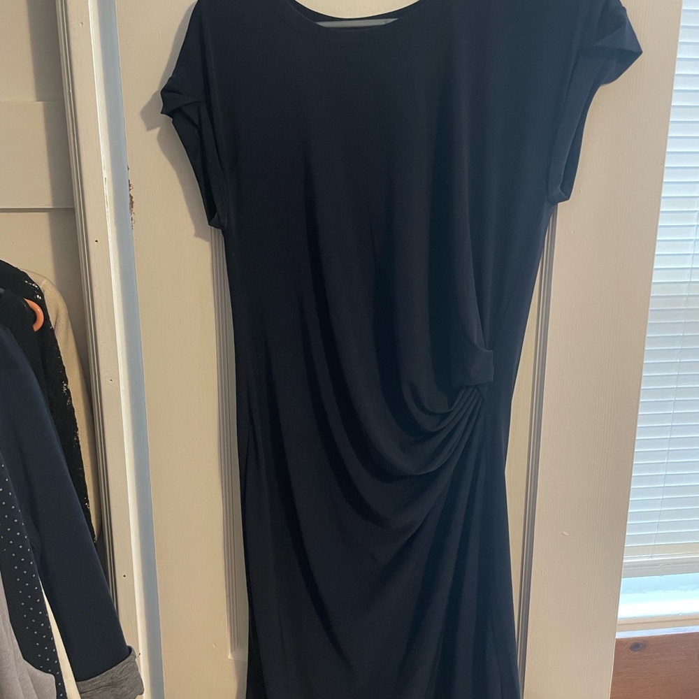 Banana Republic Blue Ruched Sheath Dress
